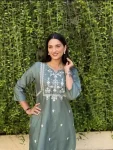 DESIGNER POLY RAYON EMBROIDERY WORK TOP PENT SET FESTIVE WEAR WHOLESALE PRICE ETHNIC GARMENT (3)