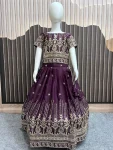 DESIGNER STAR GEORGETTE EMBROIDERY & SEQUENCE WORK KID’S LEHENGA CHOLI WITH DUPATTA FESTIVE WEAR WHOLESALE PRICE ETHNIC GARMENT (4)