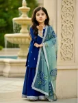 DESIGNER VELVET EMBROIDERY SEQUENCE WORK KID’S TOP PALAZZO WITH DUPATTA FESTIVE WEAR WHOLESALE PRICE ETHNIC GARMENT (2)