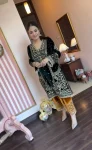 DESIGNER VELVET SEQUENCE WORK TOP BOTTOM WITH DUPATTA FESTIVE WEAR WHOLESALE PRICE ETHNIC GARMENT (7)