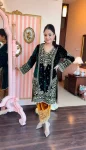DESIGNER VELVET SEQUENCE WORK TOP BOTTOM WITH DUPATTA FESTIVE WEAR WHOLESALE PRICE ETHNIC GARMENT (7)