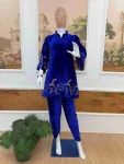FANCY 9000 VELVET EMBROIDERY WORK CO-ORD SET PARTY WEAR WHOLESALE PRICE ETHNIC GARMENT (2)