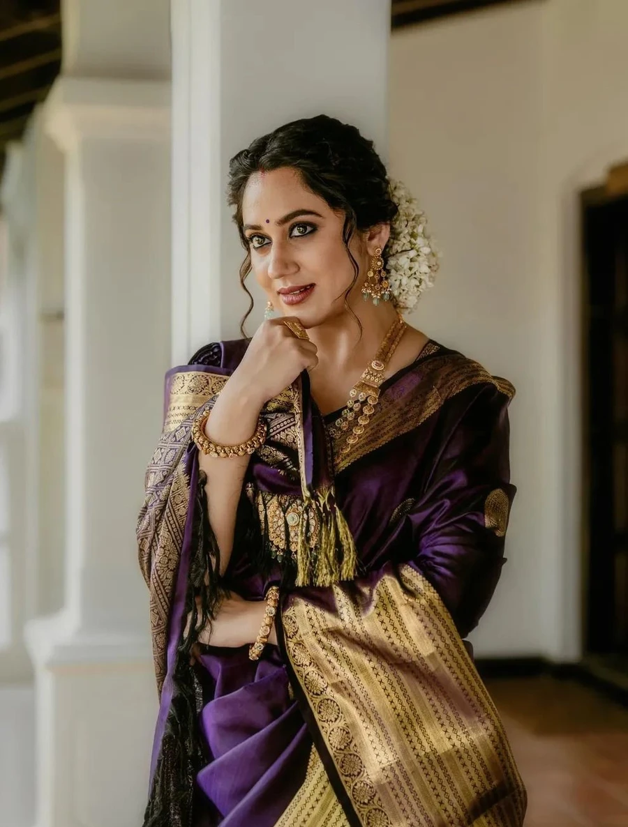 FANCY BANARASI SILK RICH PALLU & JACQUARD WORK SAREE WITH UNSTITCHED BLOUSE FESTIVE WEAR WHOLESALE PRICE ETHNIC GARMENT (5)