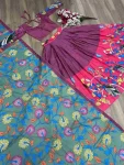 FANCY CHENT CREPE KALAMKARI PRINT WORK LEHENGA CHOLI WITH DUPATTA FESTIVE WEAR WHOLESALE PRICE ETEHNIC GARMENT (2)