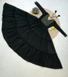 FANCY GEORGETTE HAND WORK GOWN FESTIVE WEAR WHOLESALE PRICE ETHNIC GARMENT (3)