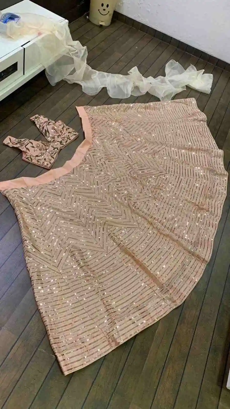 FANCY KASTURI SILK GEORGETTE ZARI SEQUENCE, WORK LEHENGA CHOLI WITH DUPATTA PARTY WEAR WHOLESALE PRICE ETHNIC GARMENT (3)