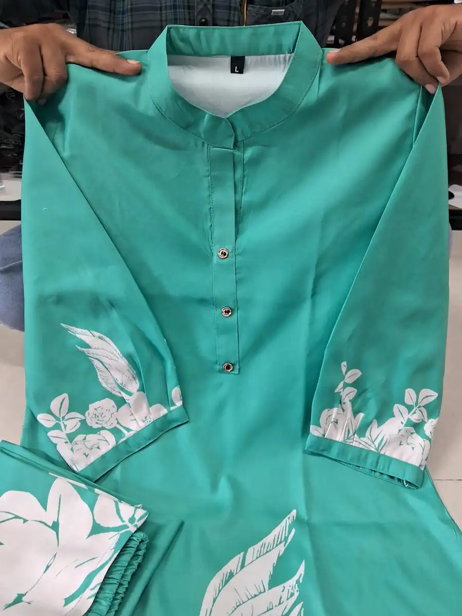 FANCY RAYON DIGITAL PRINT WORK CO-ORD SET OFFICE WEAR WHOLESALE PRICE ETHNIC GARMENT (1)