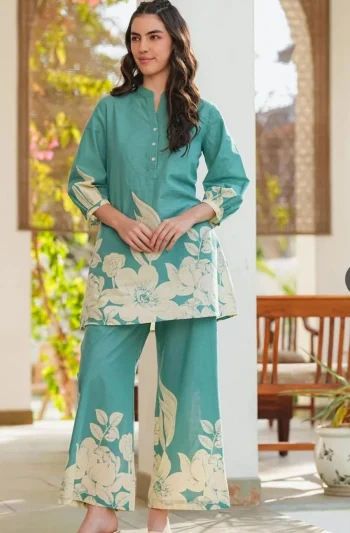 FANCY RAYON DIGITAL PRINT WORK CO-ORD SET RAMA