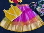 FANCY SHIMMER SILK EMBROIDERY LACE COADING SEQUENCE WORK KID’S TOP LEHENGA FESTIVE WEAR WHOLESALE PRICE ETHNIC GARMENT (4)