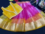 FANCY SHIMMER SILK EMBROIDERY LACE COADING SEQUENCE WORK KID’S TOP LEHENGA FESTIVE WEAR WHOLESALE PRICE ETHNIC GARMENT (4)