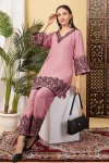 FANCY SLUB COTTON EMBROIDERY CHIAN WORK CO-ORD SET OFFICE WEAR WHOLESALE PRICE ETHNIC GARMENT (2)