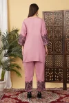 FANCY SLUB COTTON EMBROIDERY CHIAN WORK CO-ORD SET OFFICE WEAR WHOLESALE PRICE ETHNIC GARMENT (2)