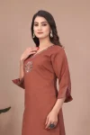FANCY SLUB COTTON ORIGINAL MIRROR HAND WORK TOP BOTTOM SET CASAUL WEAR WHOLESALE PRICE ETHNIC GARMENT (7)