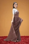 FANCY TISSUE SILK WEAVING WORK SAREE WITH UNSTITCHED BLOUSE FESTIVE WEAR WHOLESALE PRICE ETHNIC GARMENT (15)