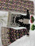 FASHIONABLE GEORGETTE CHINE STITCH SEQUENCE LACE WORK TOP SHARARA WITH DUPATTA FESTIVE WEAR WHOLESALE PRICE ETHNIC GARMENT (4)