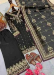 LATEST JIMMY CHOO SEQUENCE WITH DIAMOND & MOTI WORK HAND WORK TOP PALAZZO WITH DUPATTA FESTIVE WEAR WHOLESALE PRICE ETHNIC GARMENT (3)