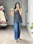 MODERN CAMBRIC COTTON PRINTED WORK ONLY TOP FESTIVE WEAR WHOLESALE PRICE ETHNIC GARMENT (9)