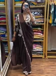 MODERN CHINON EMBROIDERY WORK READY TO WEAR SAREE WITH STITCHED BLOUSE AND KOTI PARTY WEAR WHOLESALE PRICE ETHNIC GARMENT (7)