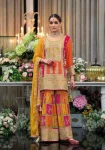 MODERN CHINON SILK CHIAN SEQUENCE WORK TOP PALAZZO WITH DUPATTA WEDDING WEAR WHOLESALE PRICE ETHNIC GARMENT (1)