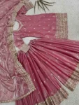 MODERN GMY SILK EMBROIDERY AND SEQUENCE WORK TOP PALAZZO WITH DUPATTA FESTIVE WEAR WHOLESALE PRICE ETHNIC GARMENT (2)