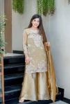 MODERN JIMMY CHOO SILK EMBROIDERY SEQUENCE WORK TOP PALAZZO WITH DUPATTA FESTIVE WEAR WHOLESALE PRICE ETHNIC GARMENT (2)