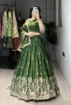 MODERN NC VICHITRA MULTI EMBROIDERY THREAD WORK LEHENGA CHOLI WITH DUPATTA WEDDING WEAR WHOLESALE PRICE ETHNIC GARMENT (1)