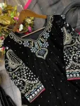 MODERN VELVET CODING SEQUENCE EMBROIDERY WORK TOP PALAZZO WITH DUPATTA WEDDING WEAR WHOLESALE PRICE ETHNIC GARMENT (5)