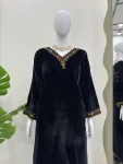 MODERN VISCOSE VELVET THREAD WITH SEQUENCE WORK TOP PENT SET CASUAL WEAR WHOLESALE PRICE ETHNIC GARMENT (2)