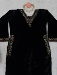 MODERN VISCOSE VELVET THREAD WITH SEQUENCE WORK TOP PENT SET CASUAL WEAR WHOLESALE PRICE ETHNIC GARMENT (2)