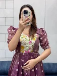 NEW ARRIVAL COSMOS JACQUARD PRINT WITH CODING SEQUENCE EMBROIDERY LACE WORK GOWN FESTIVE WEAR WHOLESALE PRICE ETHNIC GARMENT (3)