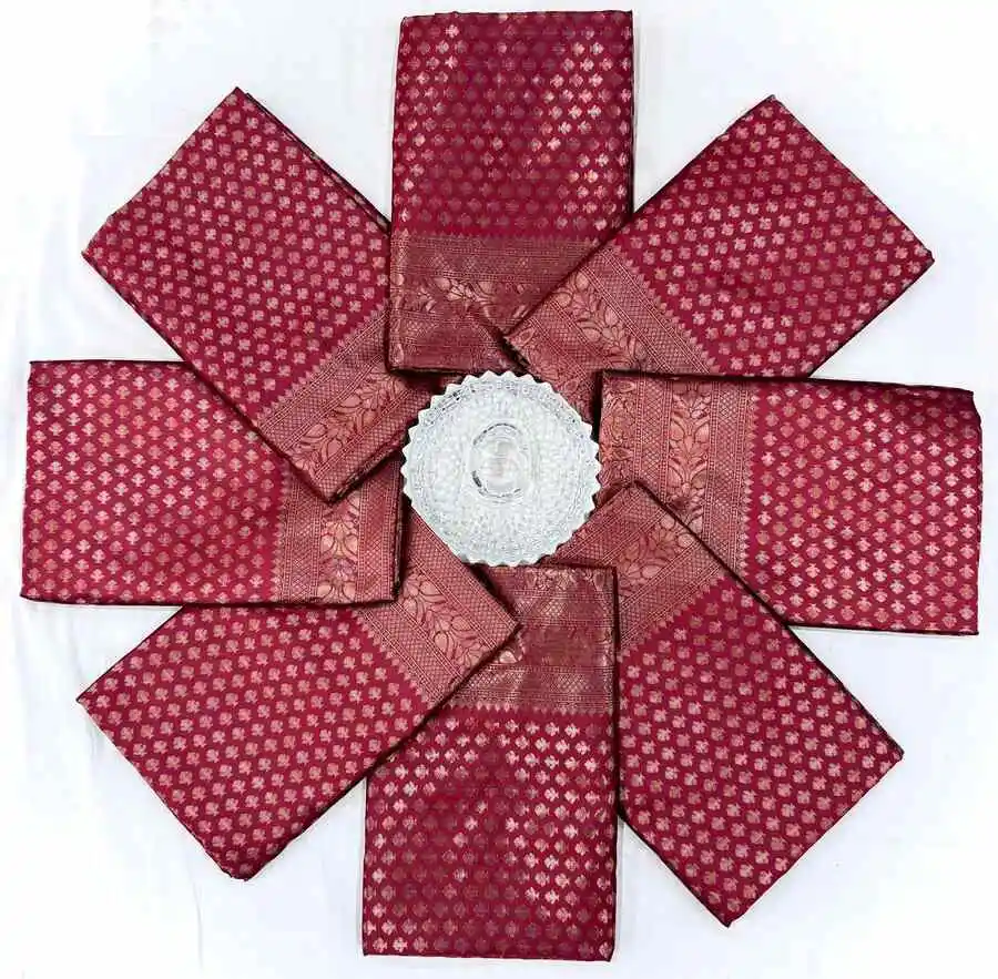 NEW ARRIVAL LICHI SILK JACQUARD WORK SAREE WITH UNSTITCHED BLOUSE SAREE WITH UNSTITCHED BLOUSE FESTIVE WEAR WHOLESALE PRICE ETHNIC GARMENT (1)