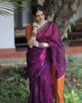NEW ARRIVAL LINEN SLUB WEAVING WORK SAREE WITH UNSTITCHED BLOUSE FESTIVE WEAR WHOLESALE PRICE ETHNIC GARMENT (3)