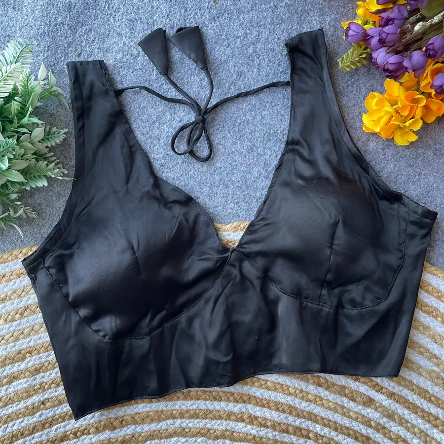 NEW ARRIVAL MALAI SATIN PLAIN READY TO WEAR BLOUSE FESTIVE WEAR WHOLESALE PRICE ETHNIC GARMENT (4)