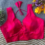 NEW ARRIVAL MALAI SATIN PLAIN READY TO WEAR BLOUSE RANI