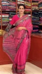 NEW ARRIVAL NATURAL SILK DIGITAL PRINT AND REAL MIRROR HAND WORK GOWN SAREE DAILY WEAR WHOLESALE PRICE ETHNIC GARMENT (3)