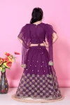NEW ARRIVAL NET LACE BORDER WITH SEQUENCE EMBROIDERY WORK KID’S LEHENGA CHOLI WITH DUPATTA FESTIVE WEAR WHOLESALE PRICE ETHNIC GARMENT (13)