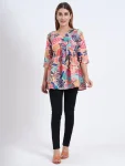NEW ARRIVAL POLY RAYON PRINT WORK ONLY TOP DAILY WEAR WHOLESALE PRICE ETHNIC GARMENT (1)