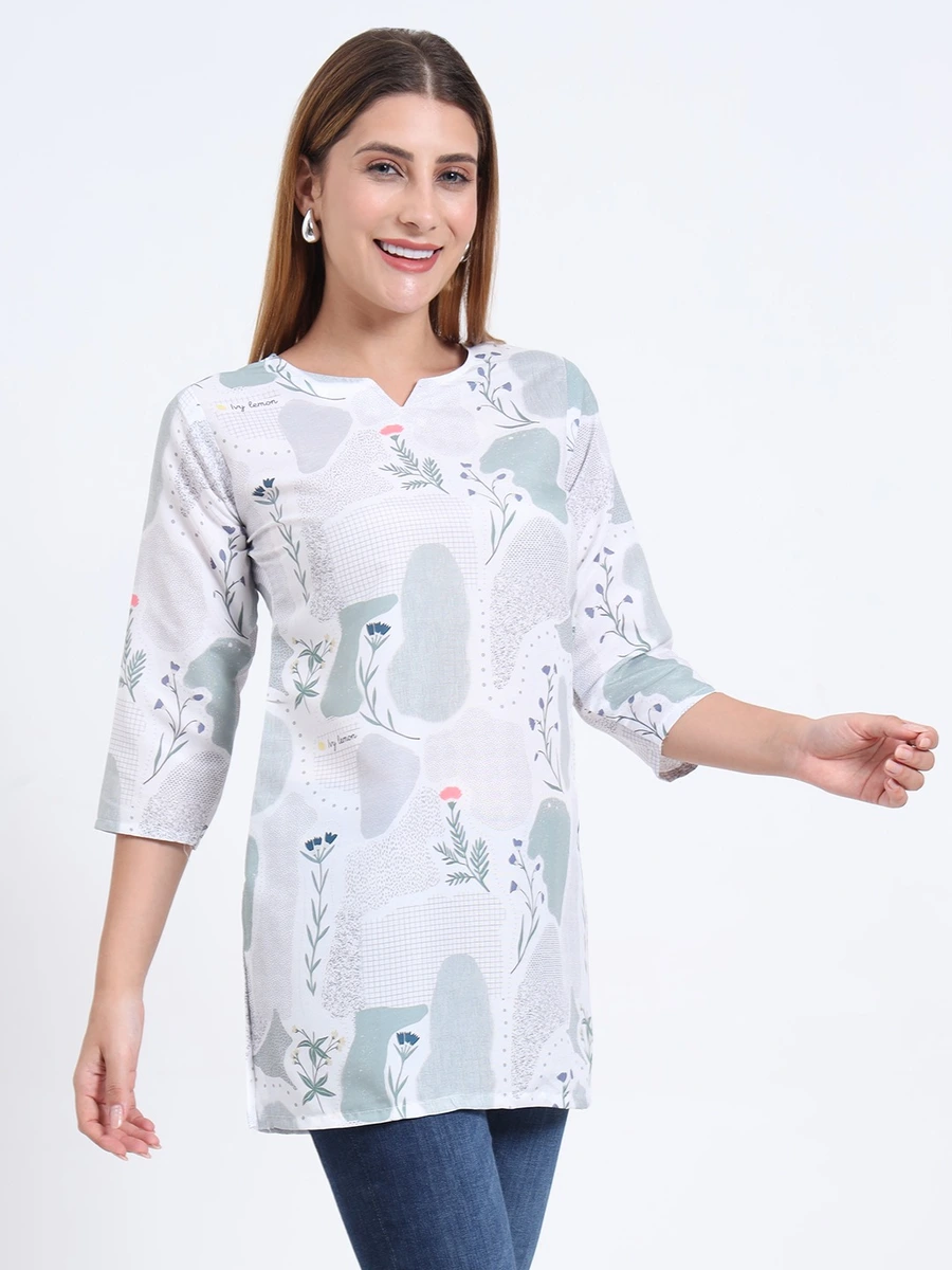 NEW ARRIVAL RAYON DIGITAL PRINT WORK ONLY TOP DAILY WEAR WHOLESALE PRICE ETHNIC GARMENT (5)
