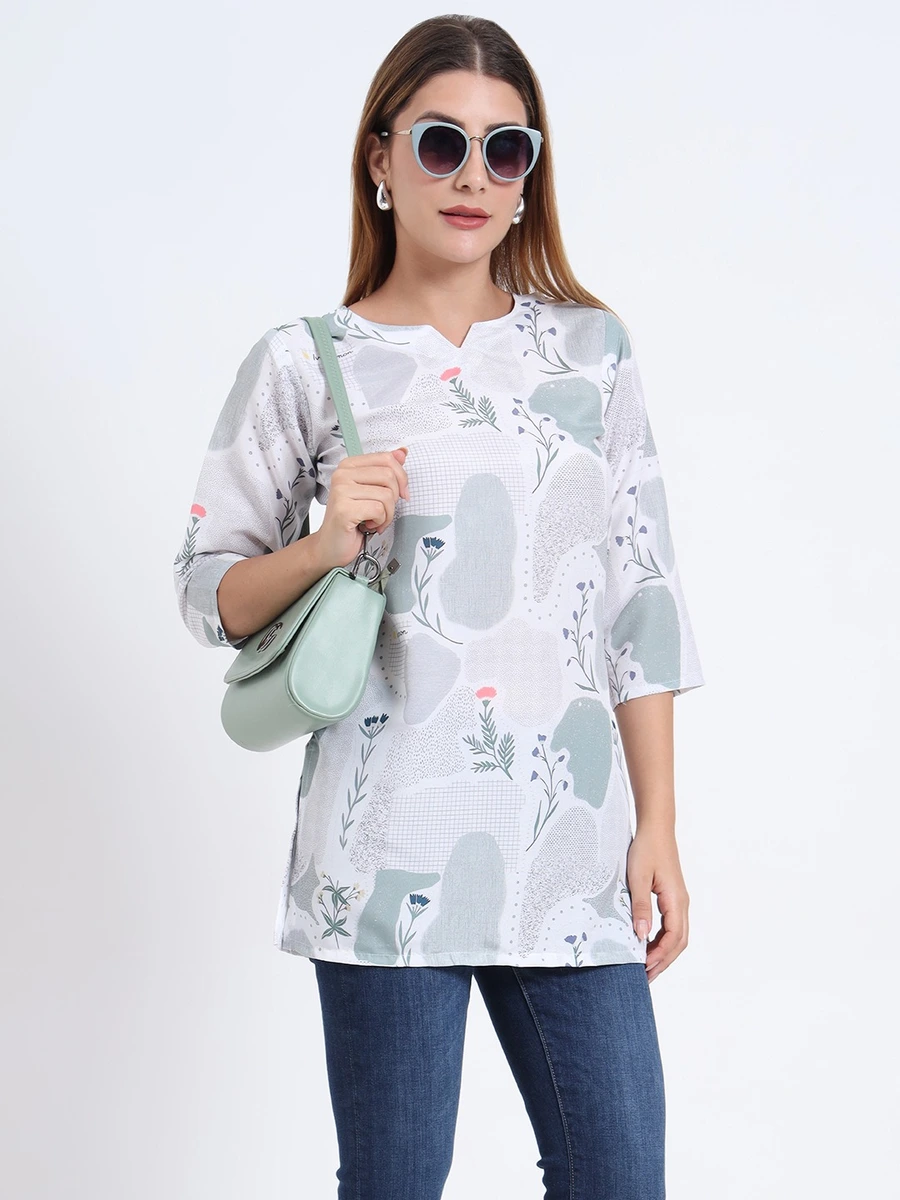 NEW ARRIVAL RAYON DIGITAL PRINT WORK ONLY TOP DAILY WEAR WHOLESALE PRICE ETHNIC GARMENT (7)