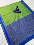 NEW ARRIVAL SOFT SILK ZARI WOVEN WORK SAREE WITH UNSTITCHED BLOUSE FESTIVE WEAR WHOLESALE PRICE ETHNIC GARMENT (2)
