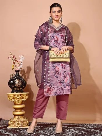 NEW ARRIVAL TAFFETA SILK EMBROIDERY JARI WORK TOP BOTTOM WITH DUPATTA PEACH