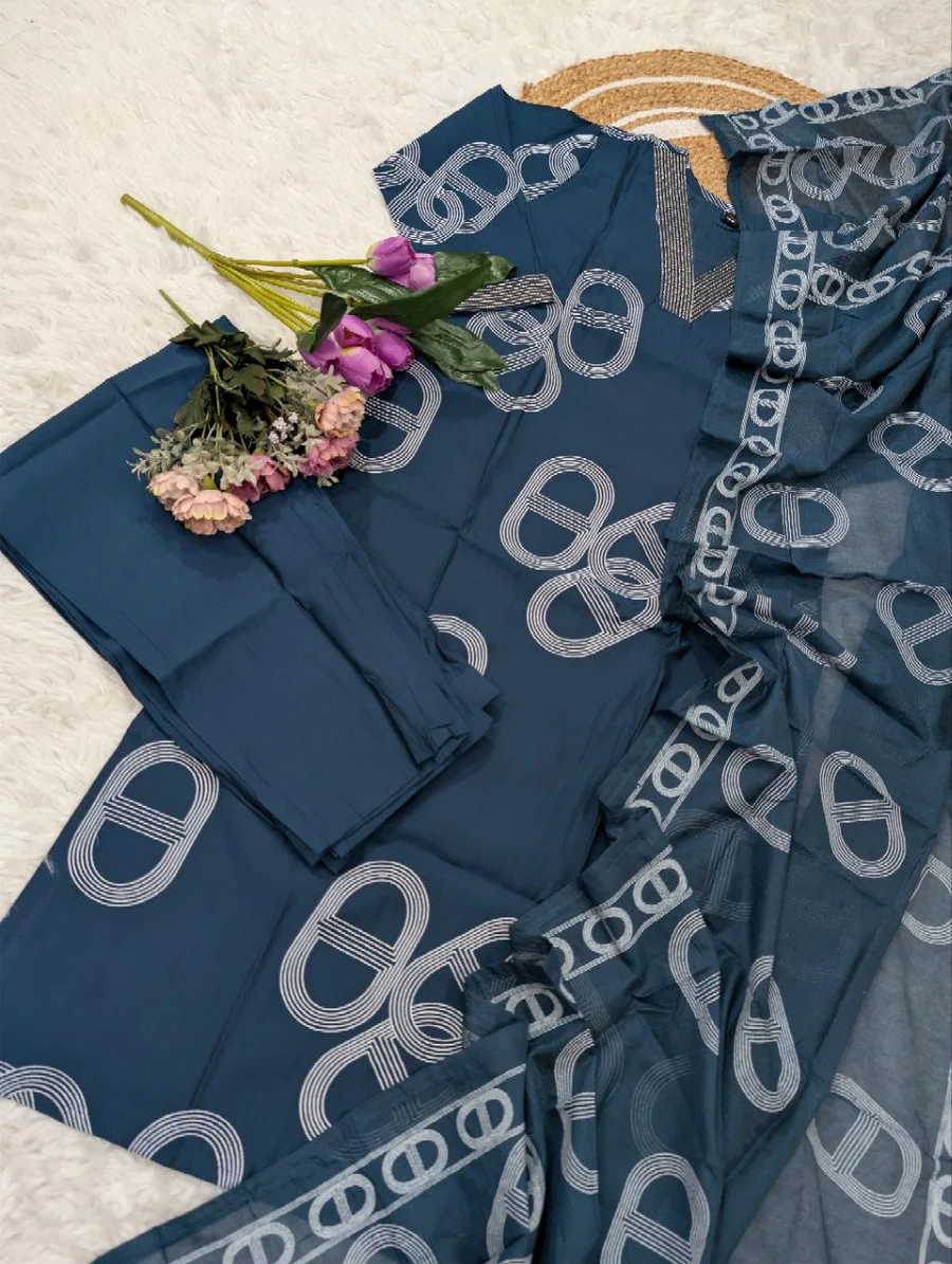 RICH LOOK CHANDERI EMBROIDERY WORK TOP BOTTOM WITH DUPATTA FESTIVE WEAR WHOLESALE PRICE ETHNIC GARMENT (12)