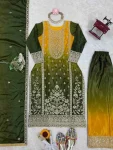 RICH LOOK CHINON SILK CODING DORI WITH SEQUENCE THREAD WORK TOP PALAZZO WITH DUPATTA FESTIVE WEAR WHOLESALE PRICE ETHNIC GARMENT (2)