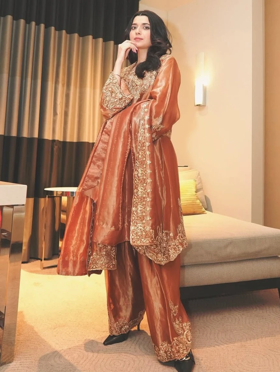 RICH LOOK FENDY SILK SEQUENCE & ZARI EMBROIDERY WORK TOP PALAZZO WITH DUPATTA FESTIVE WEAR WHOLESALE PRICE ETHNIC GARMENT (6)