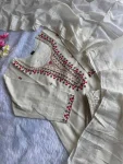 RICH LOOK KHADI COTTON EMBROIDERY WORK TOP BOTTOM WITH DUPATTA FESTIVE WEAR WHOLESALE PRICE ETHNIC GARMENT (4)