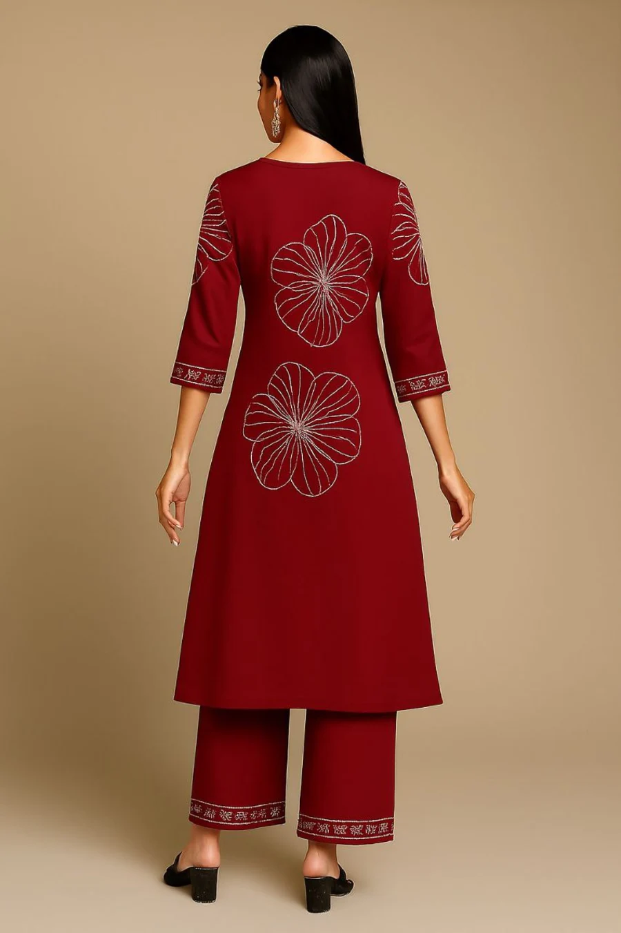 RICH LOOK RAYON PRINTED WORK TOP BOTTOM SET DAILY WEAR WHOLESALE PRICE ETHNIC GARMENT (3)