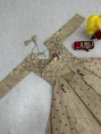 RICH LOOK VICHITRA SILK THREAD AND SEQUENCE WORK TOP LEHENGA WITH KOTI PARTY WEAR WHOLESALE PRICE ETHNIC GARMENT (16)