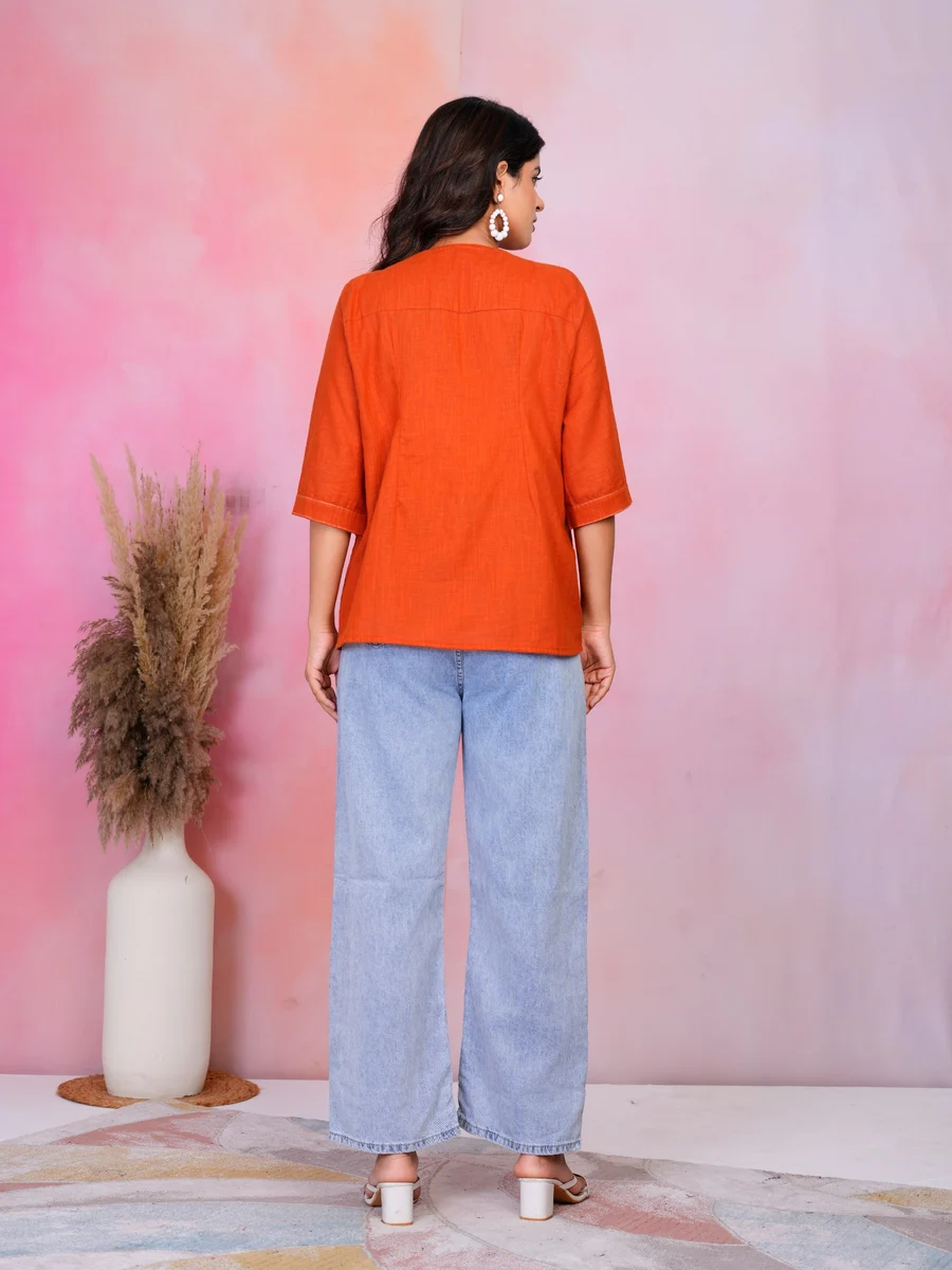 SOFT COTTON EMBROIDERY WORK ONLY TOP DAILY WEAR WHOLESALE PRICE ETHNIC GARMENT (2)