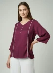 TRENDING DELTA SILK BUTTON LINING WORK ONLY TOP DAILY WEAR WHOLESALE PRICE ETHNIC GARMENT (2)