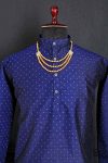 TRENDING JACQUARD PRINTED WORK MEN’S KURTA PAYJAMA FESTIVE WEAR WHOLESALE PRICE ETHNIC GARMENT (4)